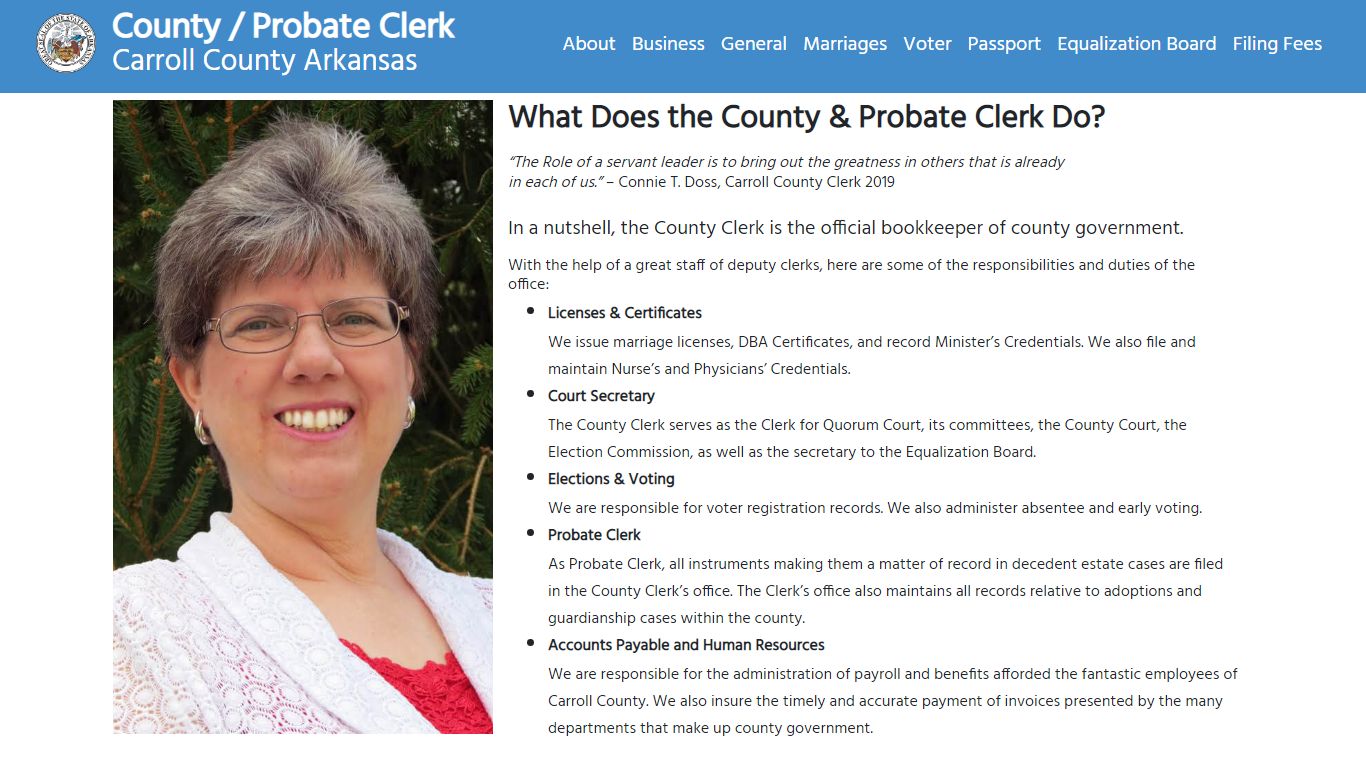 Carroll County County Clerk's Office - Carroll County Arkansas